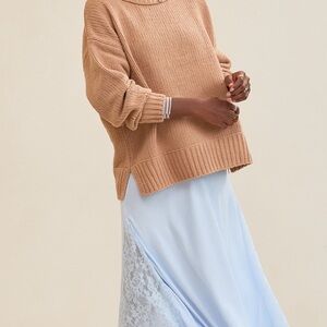 American Eagle Outfitters Tan Cowl Neck Sweater